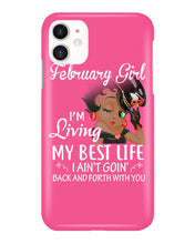 Load image into Gallery viewer, Betty Boop February Girl Living My Best Life Birthday Meaningful Gift Phone case
