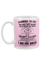 Load image into Gallery viewer, A Spoiled Wife Of An October Grumpy Old Man Birthday Meaningful Gift Mug
