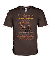 Load image into Gallery viewer, Daddysaurus Daughtersaurus A Bond That Can't Be Broken Guys V-Neck
