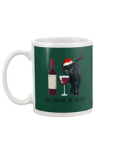 Load image into Gallery viewer, Cat Drink And Be Merry Meaningful Gift For Women Mug
