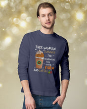 Load image into Gallery viewer, The Quarantine Time With Yarn And Coffee Gift For Women Unisex Long Sleeve
