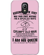 Load image into Gallery viewer, A Spoiled Wife Of An October Grumpy Old Man Birthday Meaningful Gift Phone case
