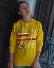 Load image into Gallery viewer, Weather Outside Frightful Sewing Let Us Sew Unisex Long Sleeve
