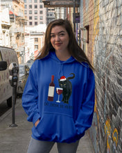 Load image into Gallery viewer, Cat Drink And Be Merry Meaningful Gift For Women Hoodie
