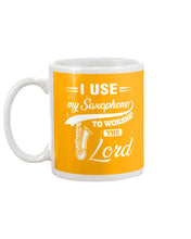 Load image into Gallery viewer, I Use My Saxophone To Worship The Lord Custom Design Mug
