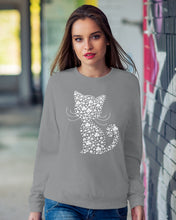 Load image into Gallery viewer, Cat With Clover Lucky Great Gift For Cat Lovers Sweatshirt
