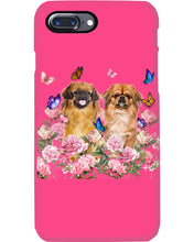 Load image into Gallery viewer, Pekingese With Peonies Gift For Dog Lovers Phone case
