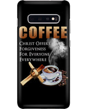 Load image into Gallery viewer, Coffee Christ Offers Forgiveness For Everyone Everywhere Phone case
