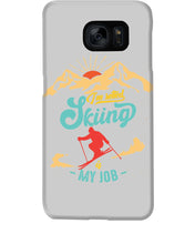 Load image into Gallery viewer, I'm Retired Skiing Is My Job Mountainous Terrain Phone case

