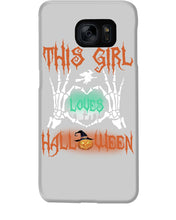 Load image into Gallery viewer, This Girl Loves Halloween Gift For Girls Phone case
