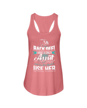 Load image into Gallery viewer, Back Off I Have A Crazy Aunt And I'm Not Afraid To Use Her Ladies Flowy Tank
