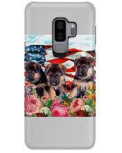Load image into Gallery viewer, American Flag Sky Flower German Shepherd Gift For Dog Lovers Phone case
