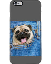 Load image into Gallery viewer, baby Pug In Denim Pocket Gift For Dog Lovers Phone case
