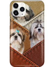 Load image into Gallery viewer, Three Cute Shih Tzu In Bag Gift For Dog Lovers Phone case
