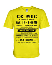 Load image into Gallery viewer, Birthday Meaningful Gift Geniale Super Mignonne Elle Est Nee En Fevrier Guys V-Neck
