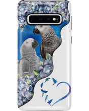 Load image into Gallery viewer, Magical Gray Couple African Parrot Gift For Bird Lovers Phone case

