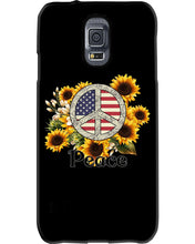 Load image into Gallery viewer, Peace Sign Sunflower Birthday Gift For Girls Phone case
