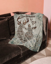 Load image into Gallery viewer, Go Hunting Grandma Gift For Granddaughter My Love For You Fleece Blanket
