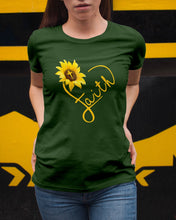 Load image into Gallery viewer, Black Phone Case Sunflower Faith Gift For Christians Ladies Tee
