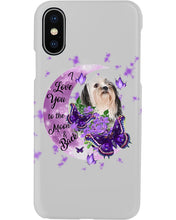 Load image into Gallery viewer, Purple Moon Light Shih Tzu Gift For Dog Lovers Phone case
