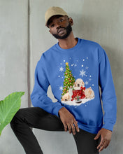 Load image into Gallery viewer, Funny Golden Retrievers Sleep In Red Boots Gift For Dog Lovers Sweatshirt
