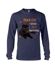 Load image into Gallery viewer, Black Cat Kisses Fix Everything Gift For Cat Lovers Unisex Long Sleeve
