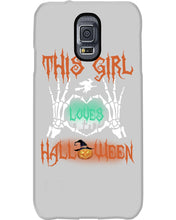 Load image into Gallery viewer, This Girl Loves Halloween Gift For Girls Phone case
