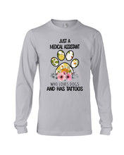 Load image into Gallery viewer, Medical Assistant Loves Dogs And Has Tattoos Gift For Dog Lovers Unisex Long Sleeve
