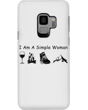 Load image into Gallery viewer, Simple Woman Loves Wine Camping Shoes And Climbing Phone case
