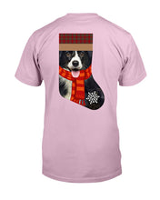 Load image into Gallery viewer, Santa Border Collie In Stock Gift For Dog Lovers Guys Tee
