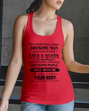 Load image into Gallery viewer, I'm Already Taken By An August Freaking Awesome Man For Birthday Gift Ladies Flowy Tank
