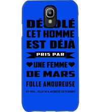 Load image into Gallery viewer, Désolé Cet Homme Est Déjà Pris Par Une Femme De Mars Birthday Gift Phone case
