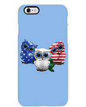 Load image into Gallery viewer, Lovely Phone Case Three Owl With US Flag Gift For Owl Lovers Phone case
