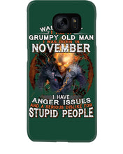 Load image into Gallery viewer, Walk Away I Am A Grumpy Old Man Who Was Born In November Birthday Gift Phone case
