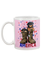 Load image into Gallery viewer, Rottweiler Shoes Armerican Army Gift For Dog Lovers Mug
