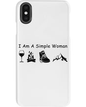 Load image into Gallery viewer, Simple Woman Loves Wine Camping Shoes And Climbing Phone case
