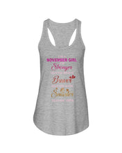 Load image into Gallery viewer, Birthday Gift For November Girl I'm Smarter Than You Think Ladies Flowy Tank
