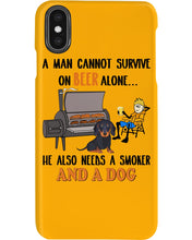 Load image into Gallery viewer, A Man Loves Beer And Dachshund Gift For Dog Lovers Phone case
