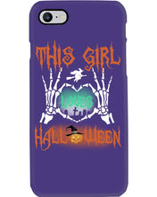 Load image into Gallery viewer, This Girl Loves Halloween Gift For Girls Phone case
