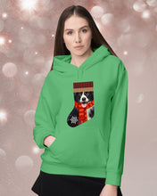 Load image into Gallery viewer, Santa Border Collie In Stock Gift For Dog Lovers Hoodie
