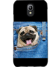 Load image into Gallery viewer, baby Pug In Denim Pocket Gift For Dog Lovers Phone case
