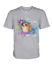 Load image into Gallery viewer, I Believe There Are Angels Among Us Gift For Chihuahua Lovers Guys V-Neck

