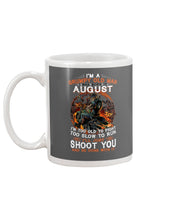 Load image into Gallery viewer, August Grumpy Old Man Will Just Shoot You For Birthday Gift Mug

