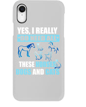 Load image into Gallery viewer, I Do Need All These Horses Dogs And Cats Phone case
