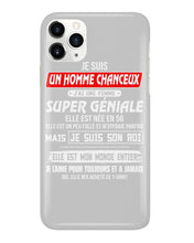 Load image into Gallery viewer, Je Suis Un Homme Chanceux J'ai Line Femme Custom Design Je Suis Son Roi Phone case
