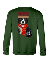 Load image into Gallery viewer, Santa Border Collie In Stock Gift For Dog Lovers Sweatshirt

