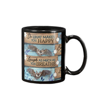 Load image into Gallery viewer, Do What Makes You Happy With Bats Gift For Girls Mug
