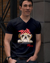 Load image into Gallery viewer, Black Phone Case Bulldog Mom Gift For Bulldog Lovers Guys V-Neck

