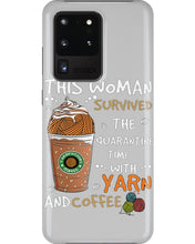 Load image into Gallery viewer, The Quarantine Time With Yarn And Coffee Gift For Women Phone case
