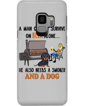 Load image into Gallery viewer, A Man Loves Beer And Dachshund Gift For Dog Lovers Phone case
